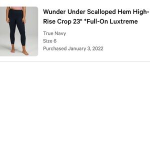 Lululemon Athletica Navy High-Waisted Leggings